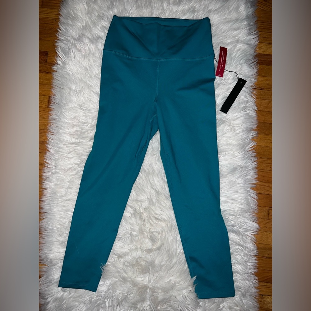 carbon38 high rise 7/8 legging in cloud compression ; L / DARK TEAL